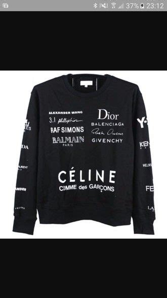 sweater brand logo swag balenciaga celine dior givenchy balmain|balenciaga sweatshirt sale.